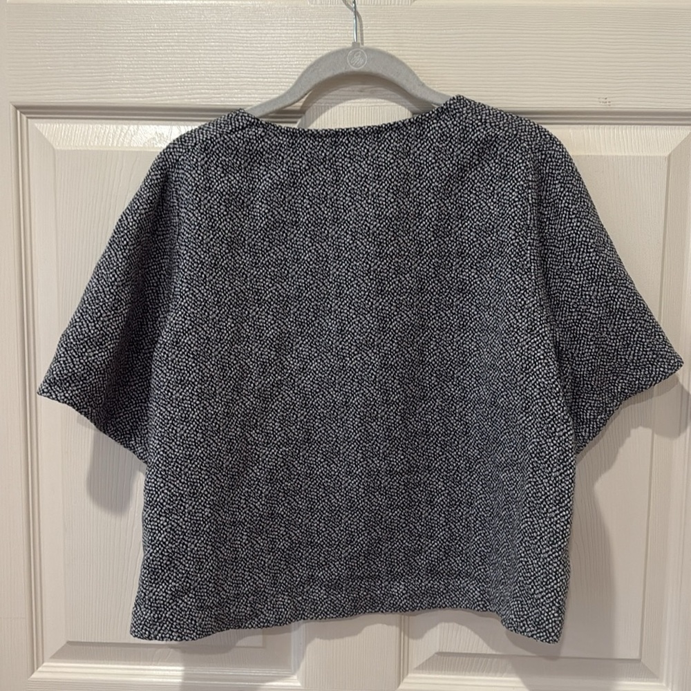 3.1 Phillip Lim black/white cropped top, large - Picture 7 of 8